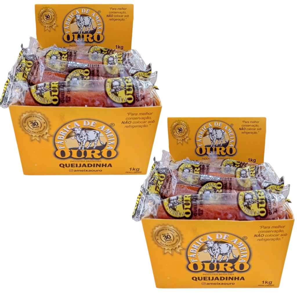 Combo com 02 Queijadinha Ameixa ouro 1kg caixa c/20un mineira (Cada ...