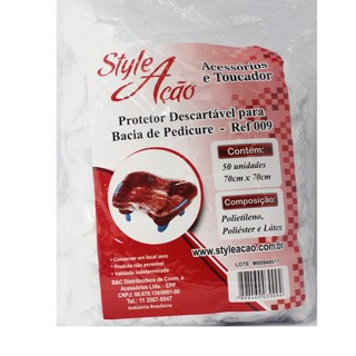 Protetor PEDICURE  Descartável de Bacia com 50 Unidades - Style Ação - Ref: 009 em Oferta na Shopee