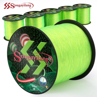 Linha de Pesca Monofilamento Sougayilang 500m Nylon 4# Max Drag 10.4kg