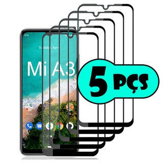 kit Com 5 Películas de Vidro 3D Para Xiaomi Mi A3