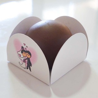 Caixinha para Doces Forminha Modelo Noivinhos Branco Kit 100 Unidades JuFiori