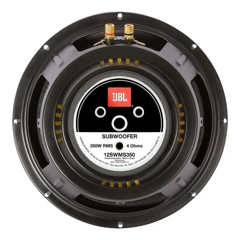 Alto Falante Subwoofer JBL 12" 350W Rms 4 Ohms - 12swms Multisystem — imagem 2 de 2
