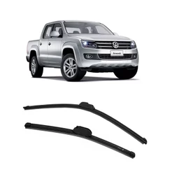 Kit Palheta VW Amarok 2010 a 2013 Limpador Parabrisa Silicone