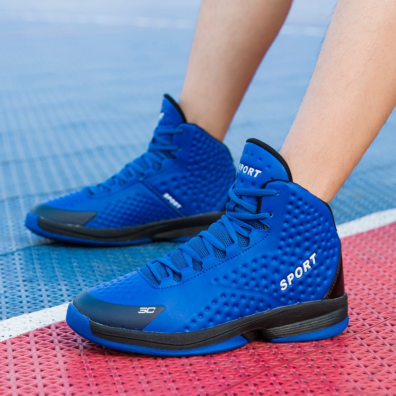 tenis de basquete azul