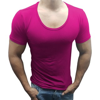 Kit Com 7 Camisetas Masculina Gola Canoa Manga Curta