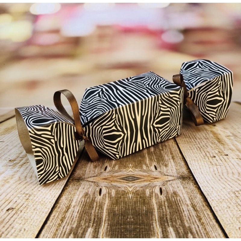 10 Caixa Bombom safari zebra Caixa Bala Surpresa Doces 8.9 em Oferta na Shopee