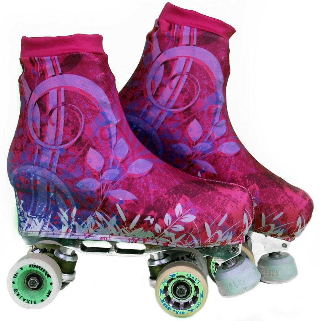Polaina Cobre Botas Capa Para  Patins Coleção Floral Estampa 2