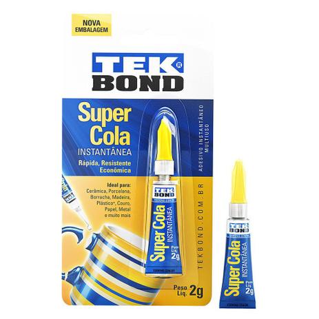 Cola Super  Instantânea Multiuso 2g Tek Bond