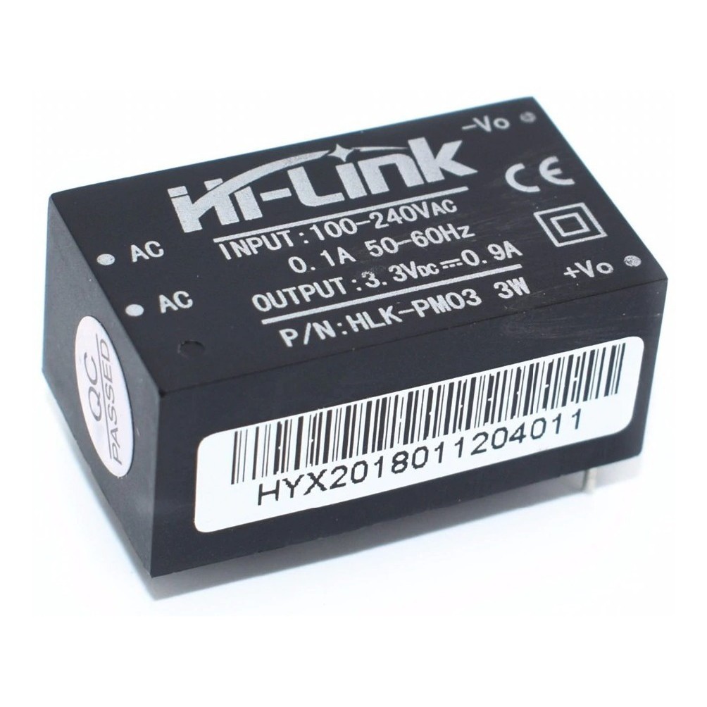 Mini Fonte 3.3 V Encapsulada Hi-link 100~240vac 3w Esp 32