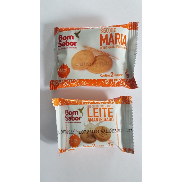 Biscoito Sache Bom Sabor Caixa Com 50 Unidades Mini Bolachas