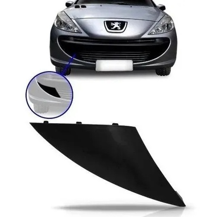 Tampa Reboque Parachoque Dianteiro Peugeot 207 2007 2008 2009 2010 2011 2012 2013