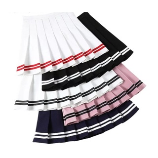 saia cosplay pregueada com listras em Oferta na Shopee