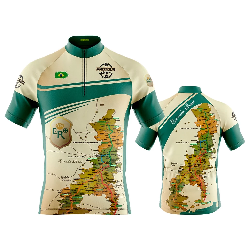 Camiseta Ciclismo Masculina Dryfit Proteção UV Bike MTB Speed Estrada Real 2.0 — imagem 1