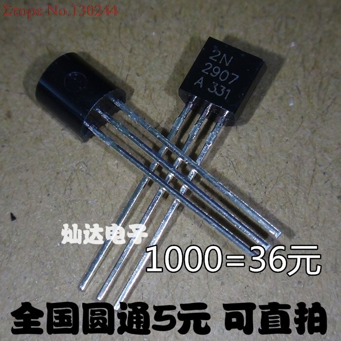 100 Unidades 2N2907A 2N2907 TO-92 PNP Transistor 2907A Original Un Lote - Foto 9