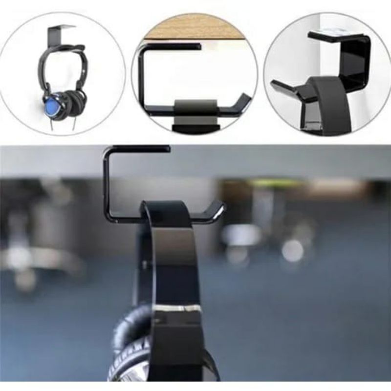Suporte para fone de ouvido headphone headset gamer pendular