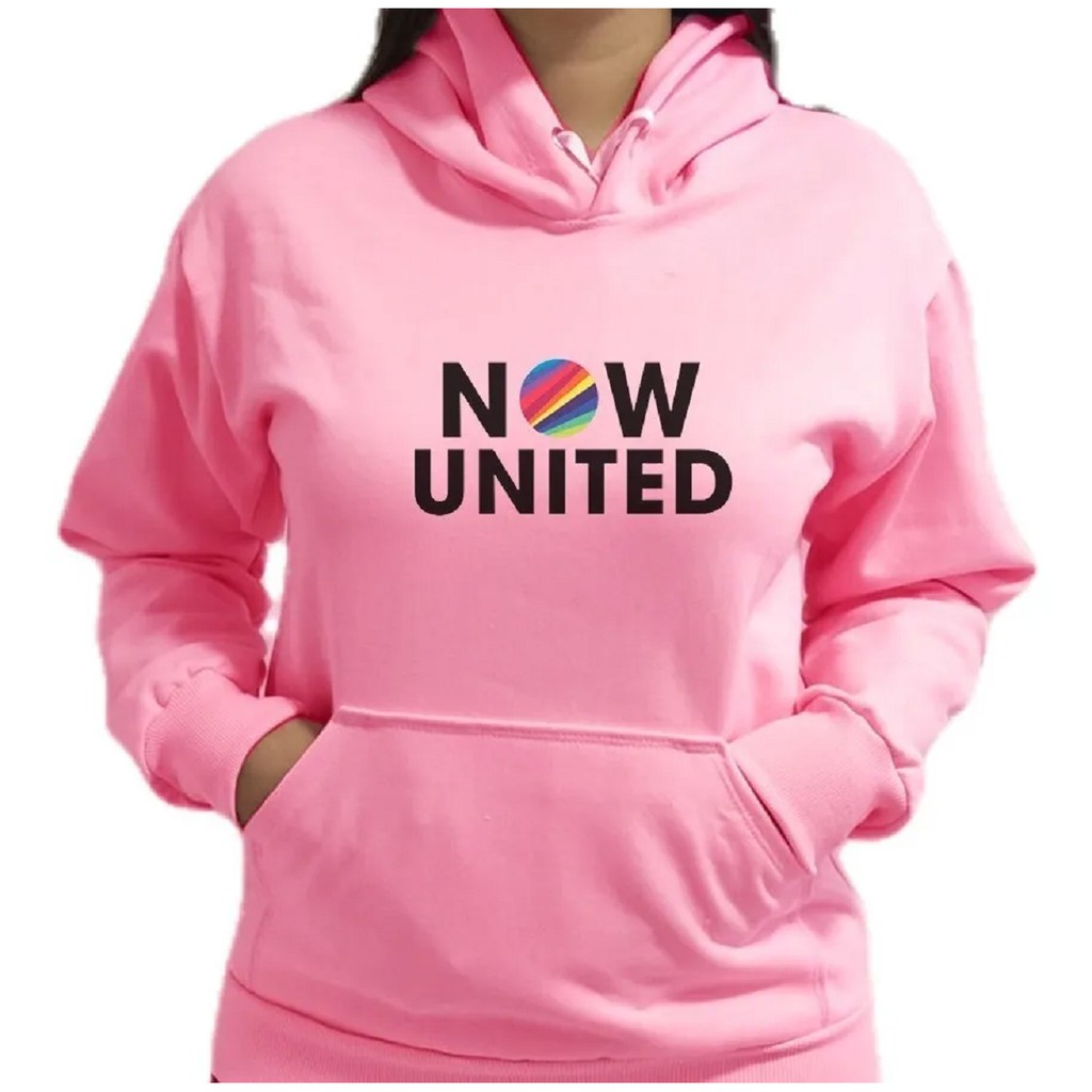 Blusa de Moletom Canguru Adulto Now United Any Gabrielly 06 Plus Size