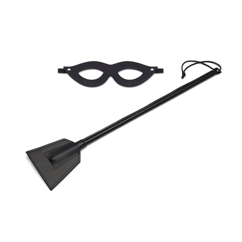 Kit Tiazinha com Máscara e Chicote em Couro Sintético - Sexy Fantasy Linha Sado em Oferta na Shopee