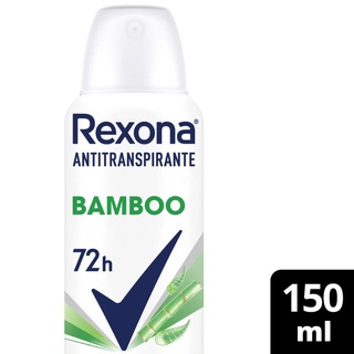 Desodorante Antitranspirante Aerosol Feminino Rexona Bamboo com 150ml