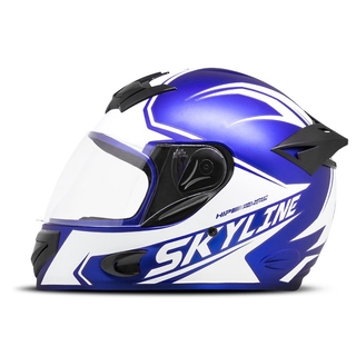 Capacete Fechado Moto Integral Masculino e Feminino Mixs Mx2 Skyline Fosco