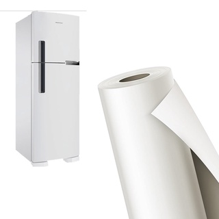 Adesivo Branco Brilho Impermeável para moveis geladeira 15cm