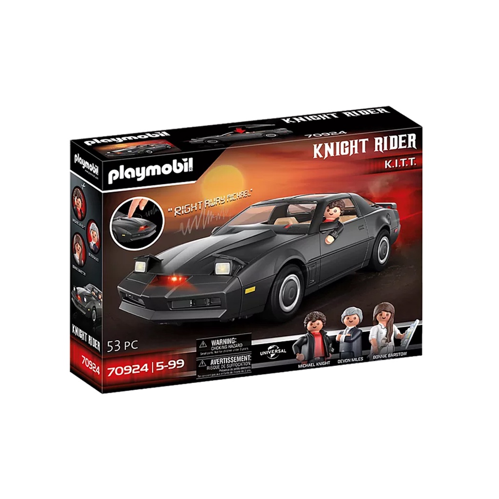 Playmobil - Super Máquina Cavaleiro Rider K.I.T.T - 70924 - Mom & Baby