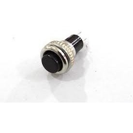 5 Peças- Chave Push Button Ds-316 Na Sem Trava Preta