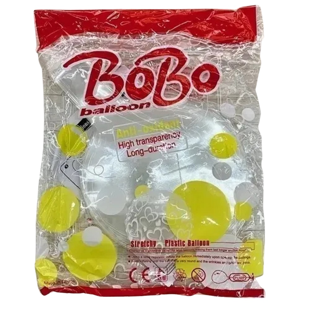 20 Unidades Balão Bubble 10 Polegadas 25cm (cheio) Transparente Top em Oferta na Shopee