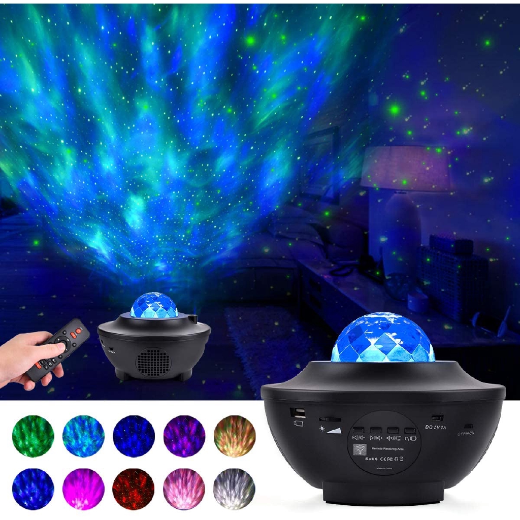 Projetor De Claro Led Céu Estrelado Lâmpada Noturna Galáxia Estrela Com