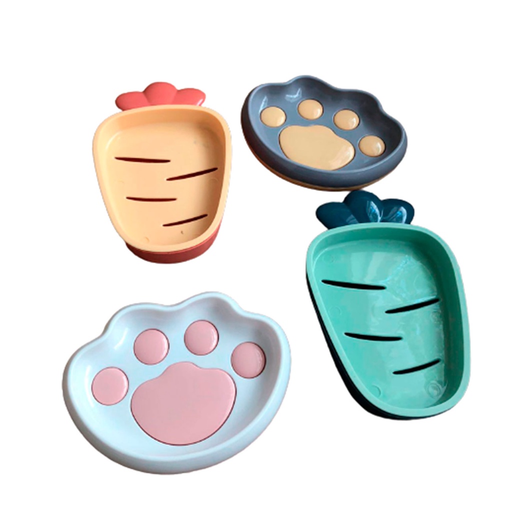 Porta Sabonete em Barra Modelo Pata Cachorro Gato Cenoura Divertido modelo Grande Pet