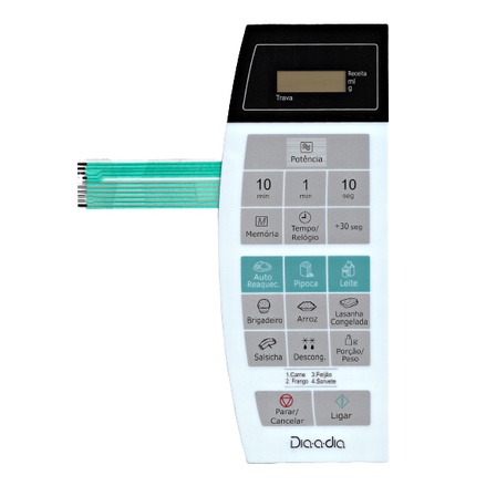 MEMBRANA TECLADO PARA MICROONDAS PANASONIC NNST 252W DIA A DIA