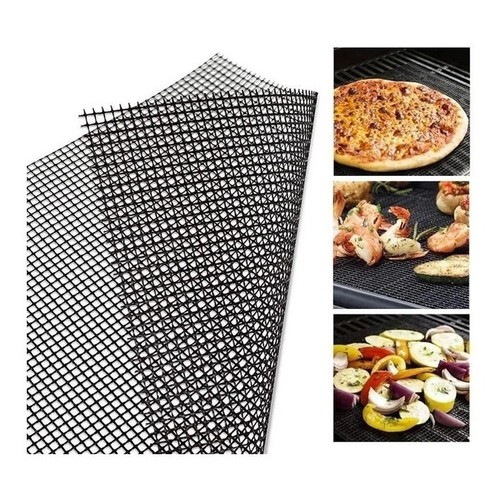 Manta Grill Tapete Teflon Bbq Vazado Churrasqueiras Assado