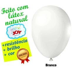 50 unid. BALÃO DE AR LISO N. 6,5 branco , BIXIGA - BEXIGA de festa numero 6.5 , 6,5" branca