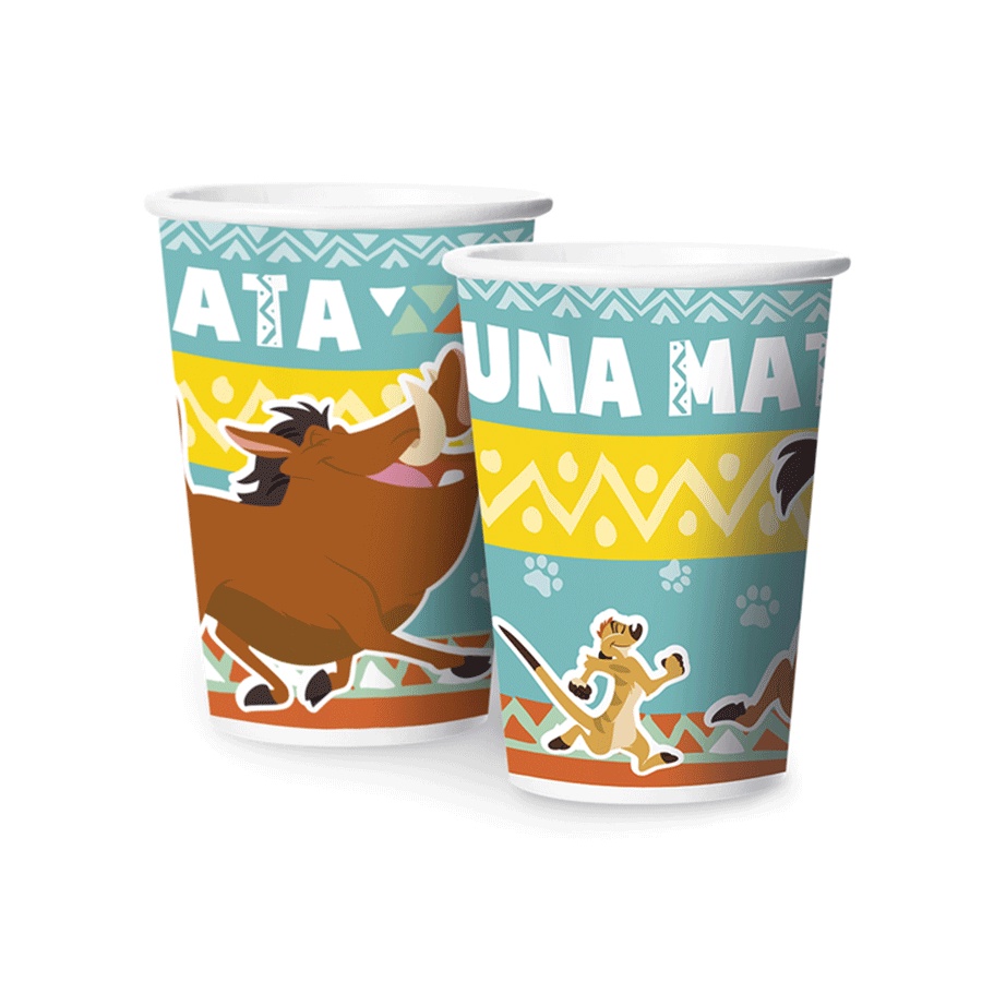 Copo de Papel Festa Rei Leão - 180ml -12 unidades - Regina - Rizzo - Home & Living