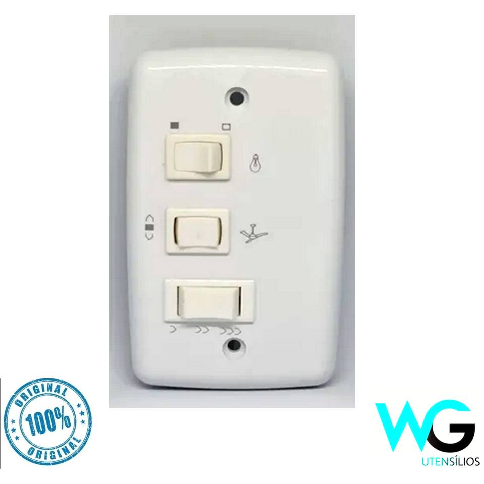 Chave Controle Para Ventilador de Teto Spirit 127V Capacitor 4+6UF 250VAC