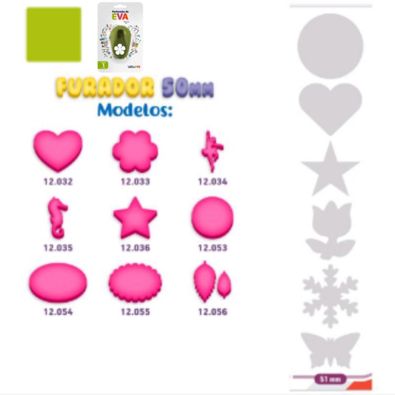Furador Eva e Papel 50mm e 51mm em Oferta na Shopee