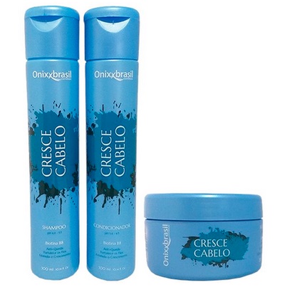 KIT Cresce Cabelo - Shampoo + Condicionador + Máscara - OnixxBrasil