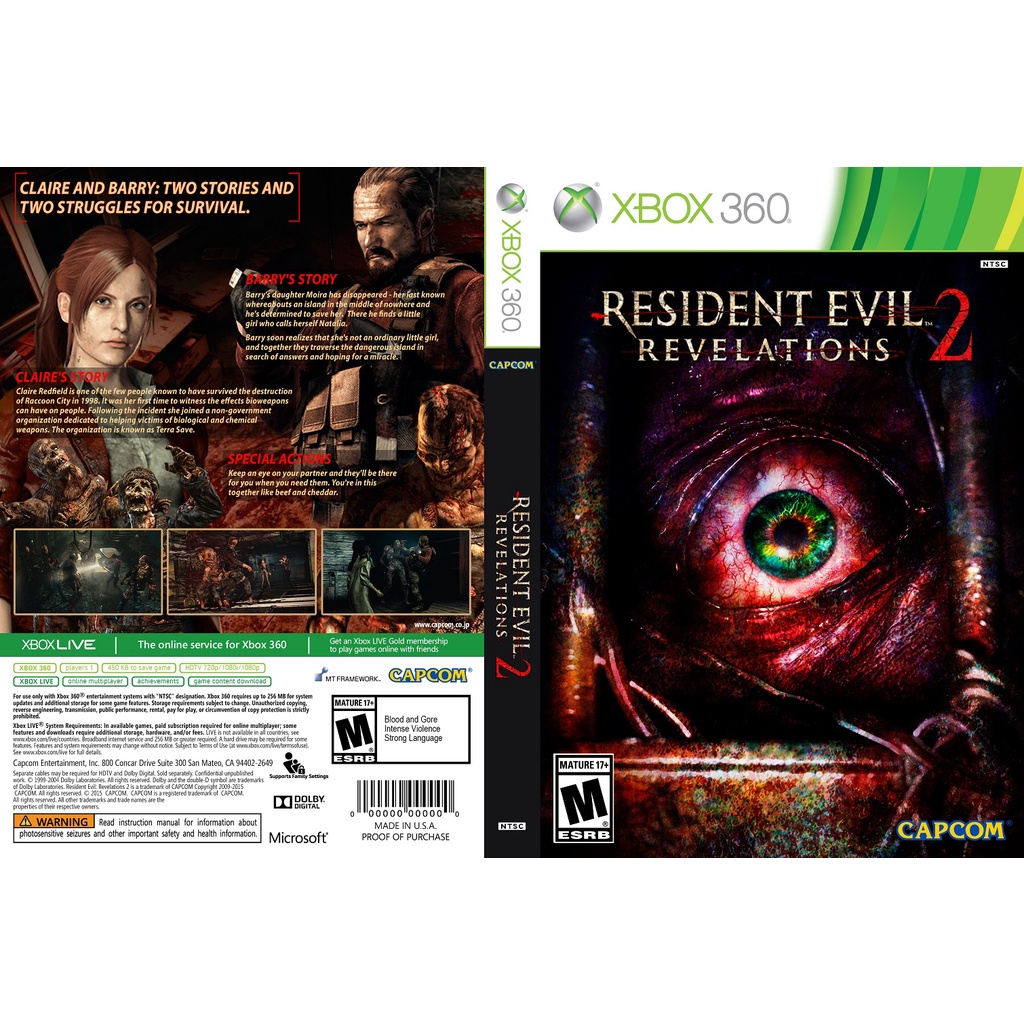 Resident Evil Revelations 2 [ Xbox 360 LT 3..0 ou RGH 3.0 ]