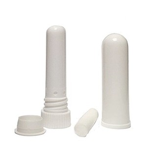 Tubo Plástico De 50set Tubos Inaladores Nasais Em Branco Com Núcleo De Algodão Para Aromaterapia De Óleo Essencial
