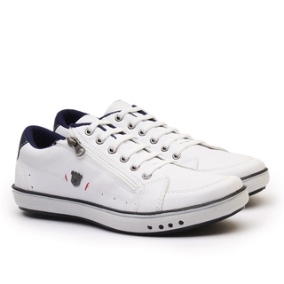 Sapatenis Casual esportivo Sapato Estiloso casamento Tênis Masculino elástico e zíper ideal para trabalho festas ocasiões formais