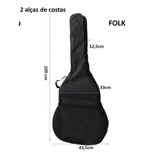 Capa Bag Para Violão Folk Simples em Oferta na Shopee