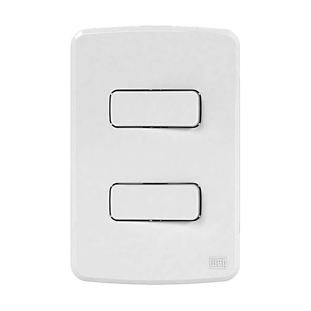 Conjunto 2 Interruptor Simples 10A 250V 4X2 Branco Compose em Oferta na Shopee