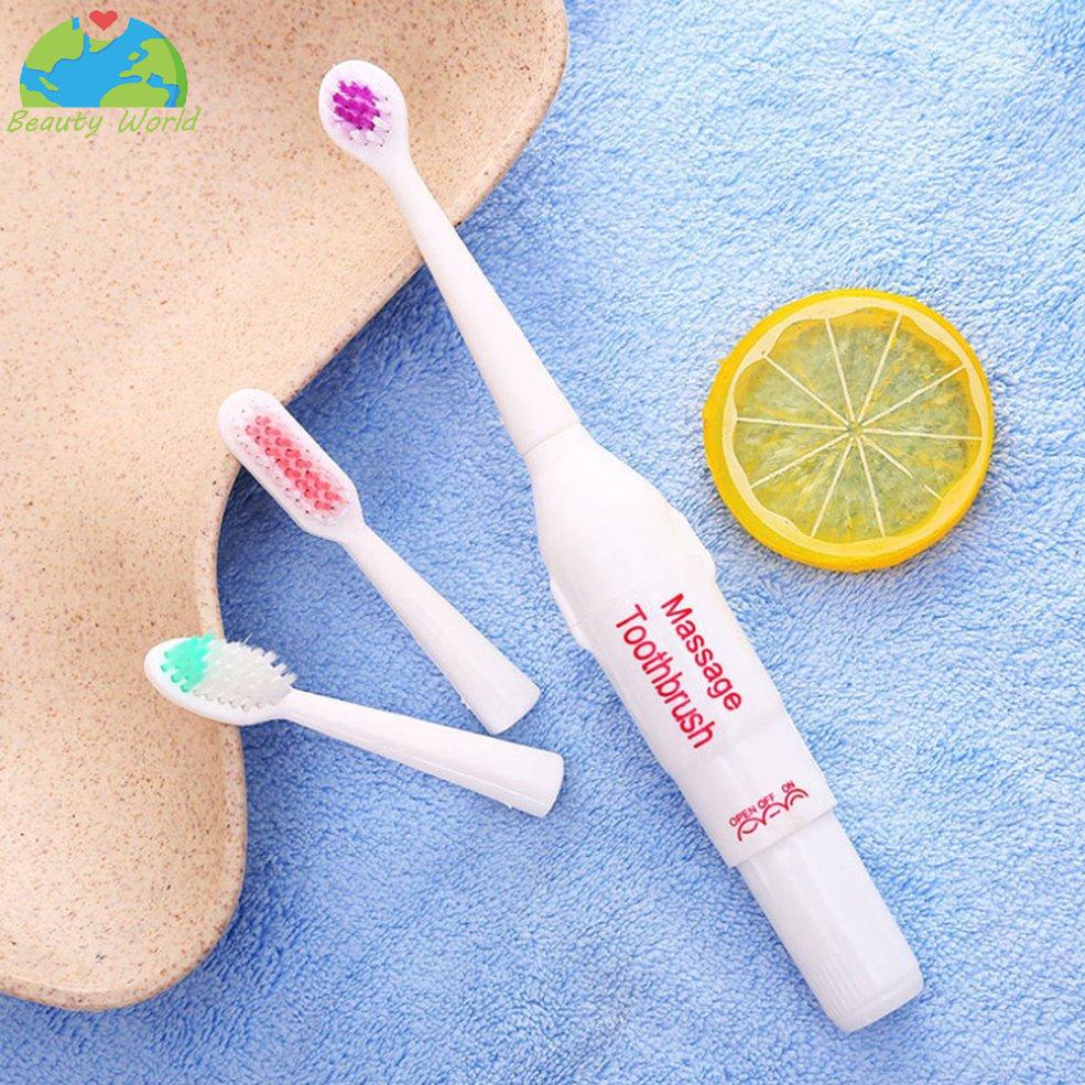 Escova de Dentes Elétrica com Cerdas Macias e Pontas de Escova | Shopee