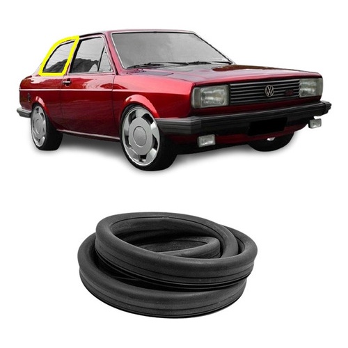 Borracha Vidro Lateral Traseiro Movel Voyage Quadrado G1