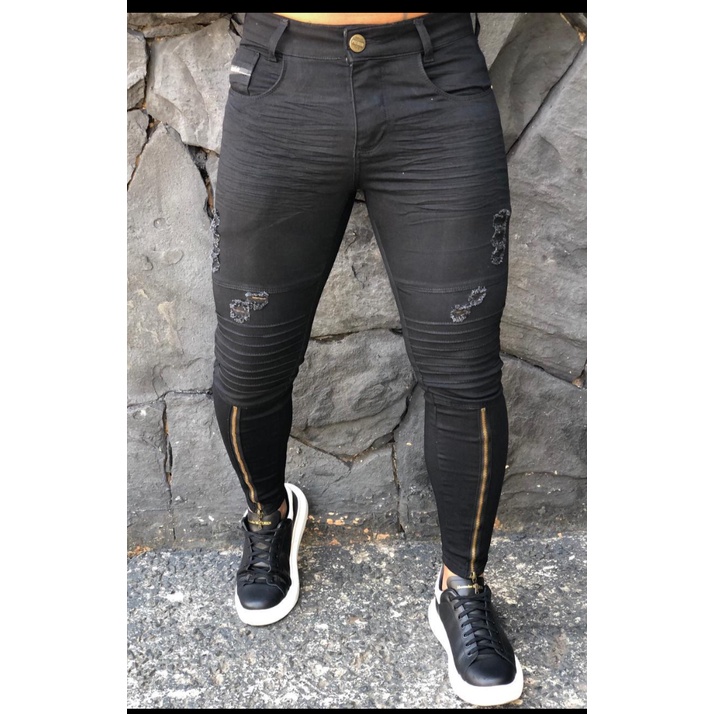 Calça skinny Masculina preta
