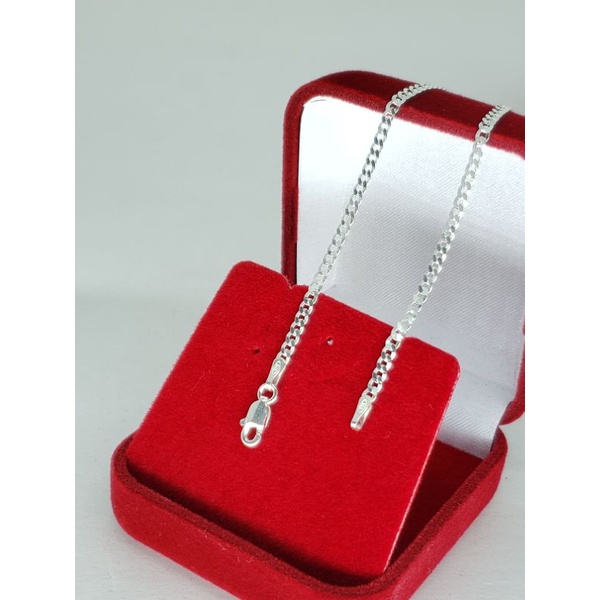 pulseira Grumet escama de peixe 21cm 2.2mm na prata 925 legítima — imagem 2 de 2