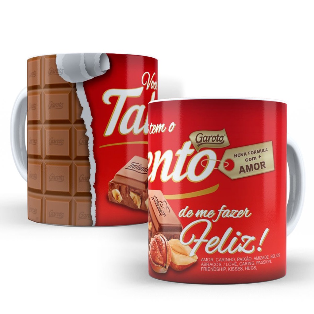 Caneca Dia dos Namorados - Casal para Cesta Mães Pais Amigo Chocolate Páscoa Personalizada com Nome e Frases Lembrancinha TALENTO