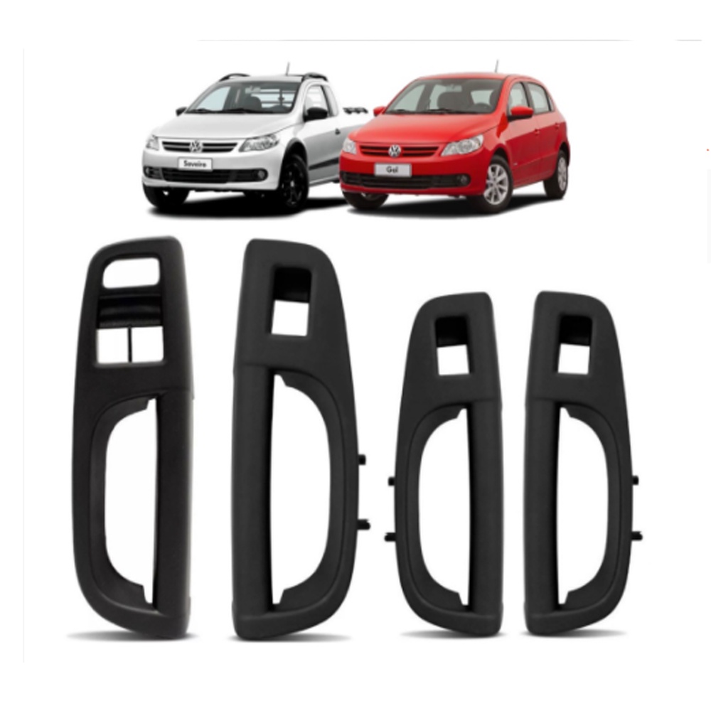 Moldura Puxador Botão Vidro Eletrico Porta Dianteira/Traseira Lado Direito Lado Esquerdo Saveiro Gol Voyage G5 G6  / VW3000