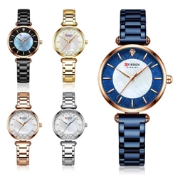 CURREN Marca De Luxo Relógios Femininos Moda Original Quartzo Relógio À Prova D'água 9072 X