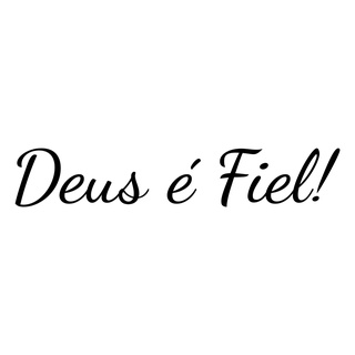 Adesivo Frase Deus é Fiel Para Carro Moto 25x4,5cm