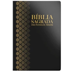 Bíblia Sagrada RC Slim | Letra Média | Capa Dura | Preta com Borda Creme